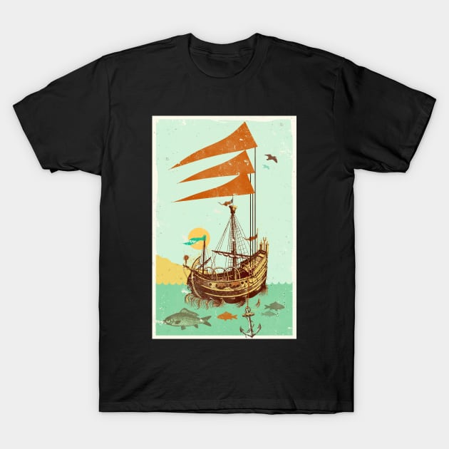 VINTAGE GALLEON T-Shirt by Showdeer